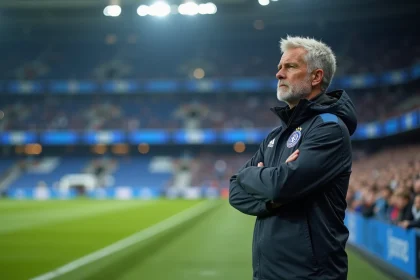 Entraîneur de l'Inter Milan analysant les options tactiques depuis la touche lors d'un match en 2026